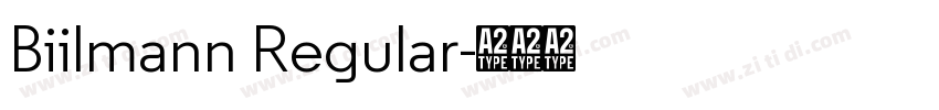 Biilmann Regular字体转换